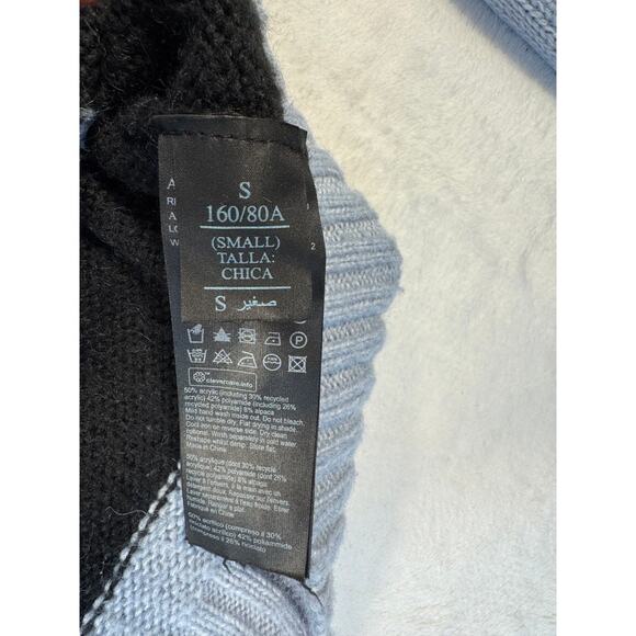 Rag & Bone Blue Black Stripe Lou Pullover Sweater Small Alpaca - Picture 7 of 8